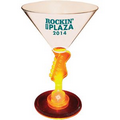 7 Oz. Plastic Lighted Novelty Stem Martini Glass